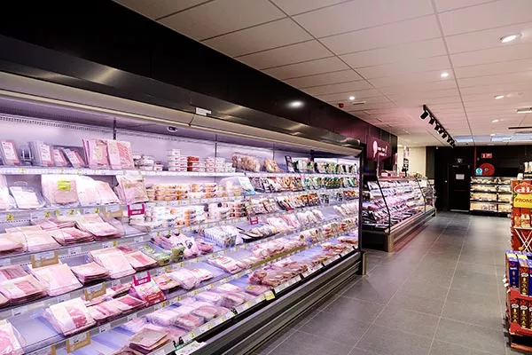 rayon froid supermarché