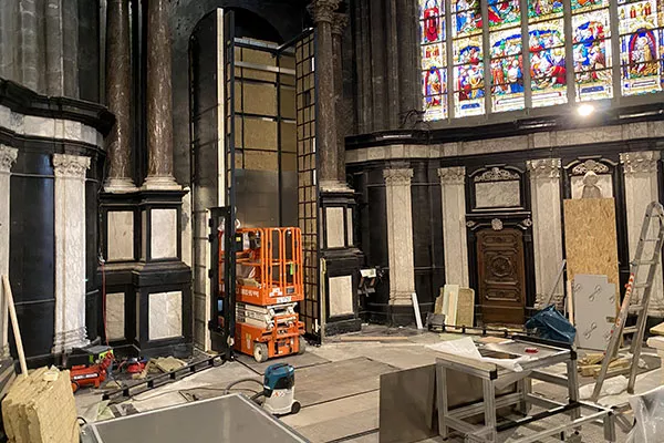chantier cathédrale saint-bavon