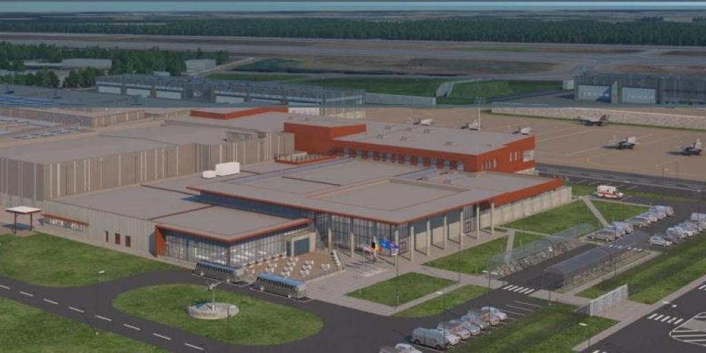la structure des hangars de Kleine-Brogel 