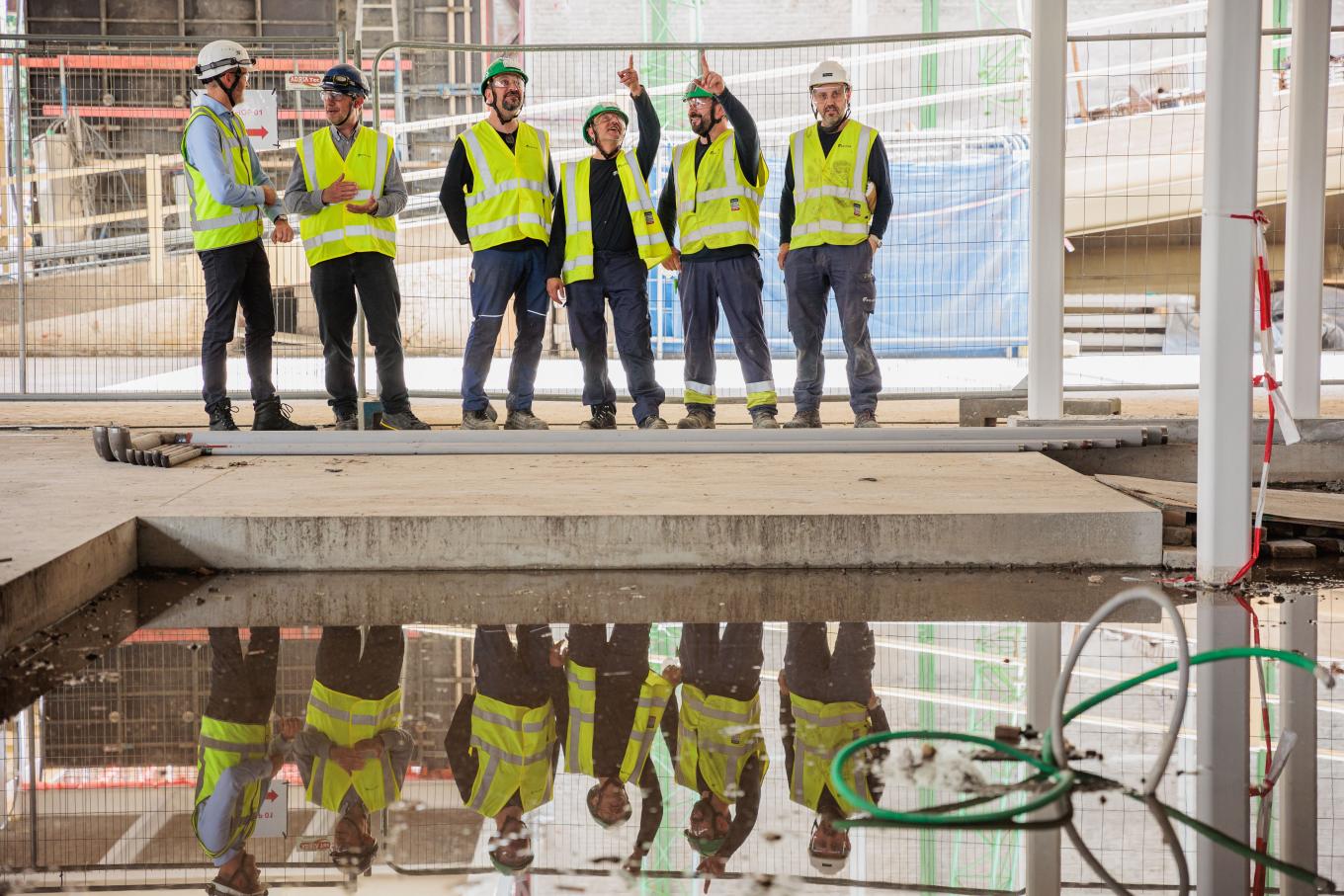collègues d'Equans qui travaillent pour le projet Kanal