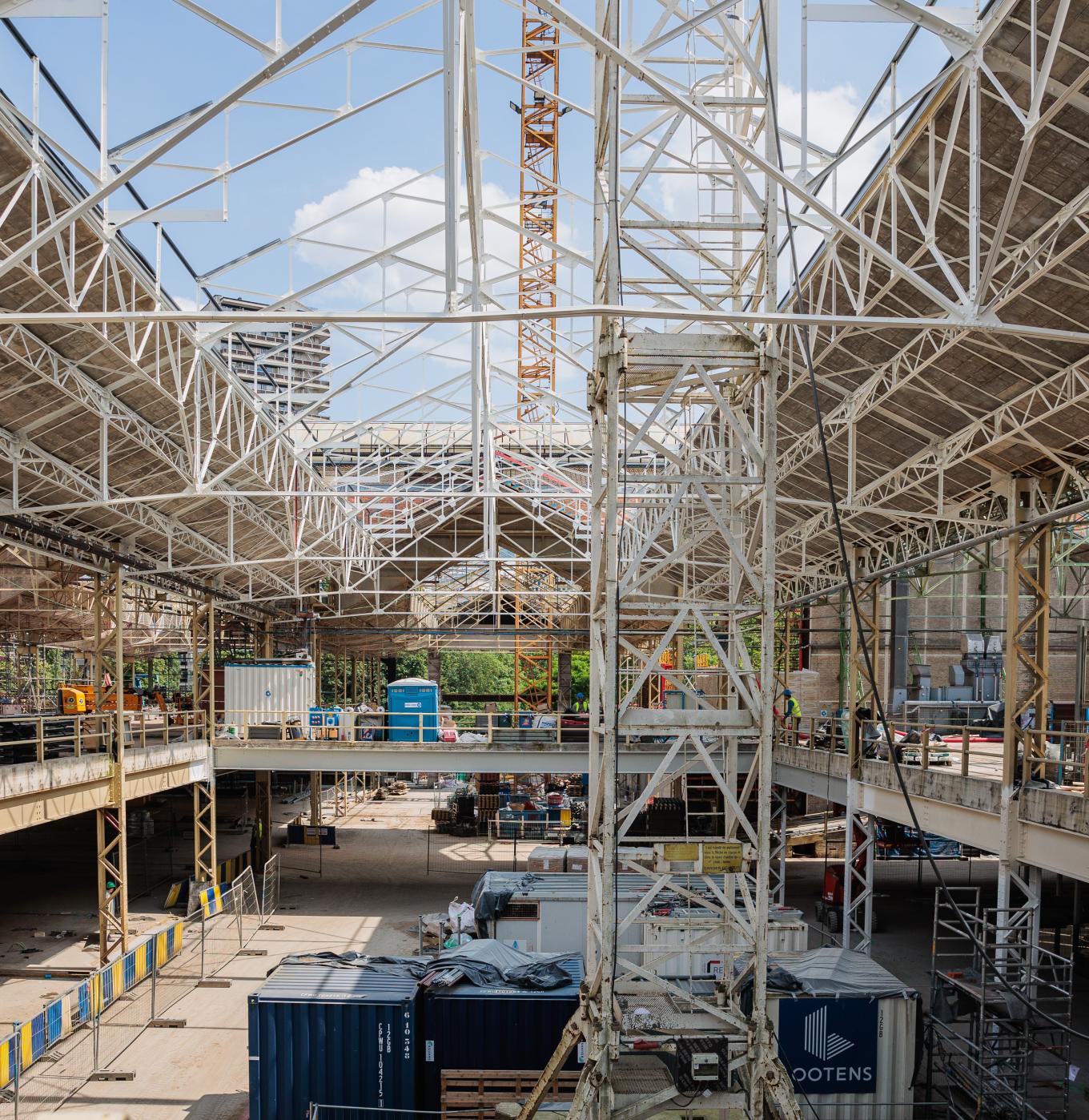 chantier du projet Kanal à Bruxelles