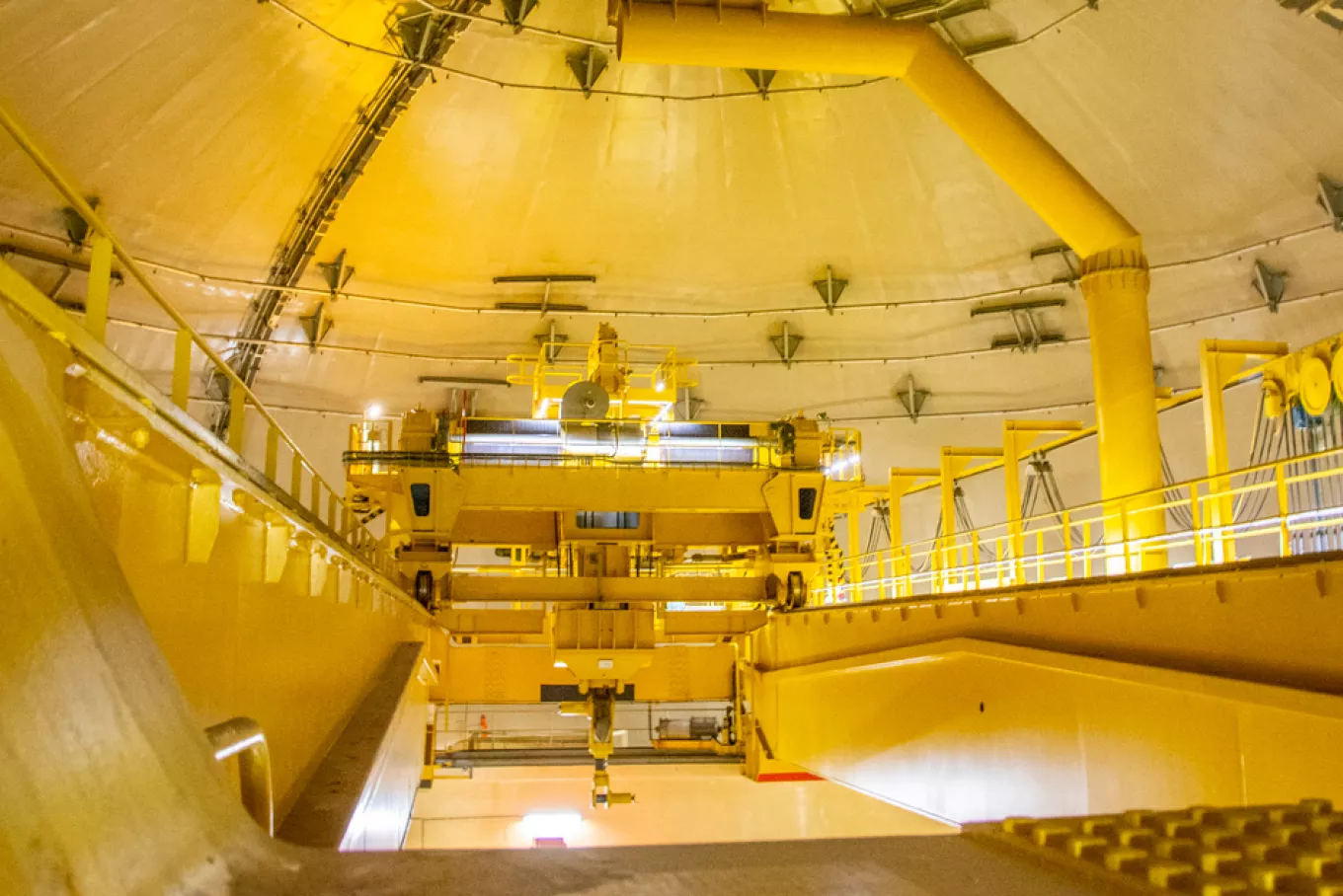 intérieur d'un réacteur nucléaire à Doel