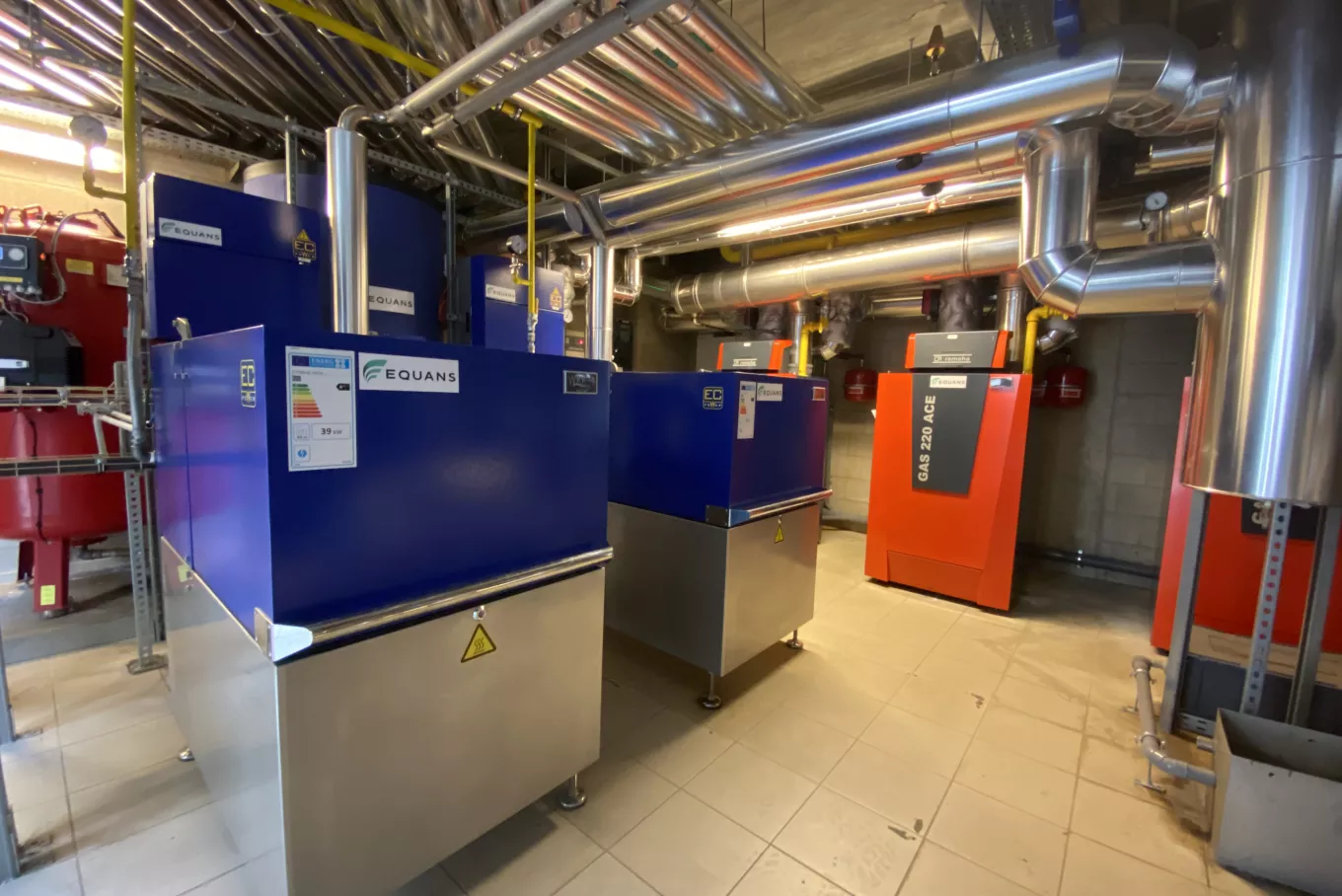 système de production combinée PCCE installé par Equans