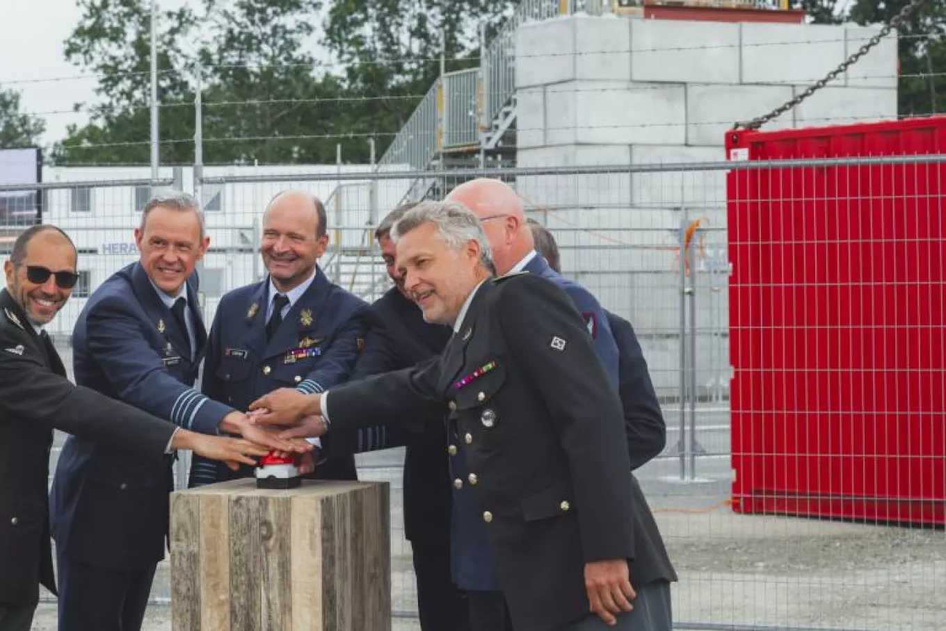 première pierre à Kleine-Brogel pour le complexe des F35