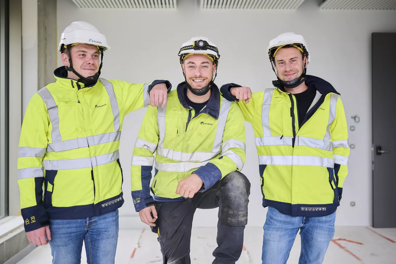 Collègues d'Equans qui travaille dans le bâtiment du labo de UA