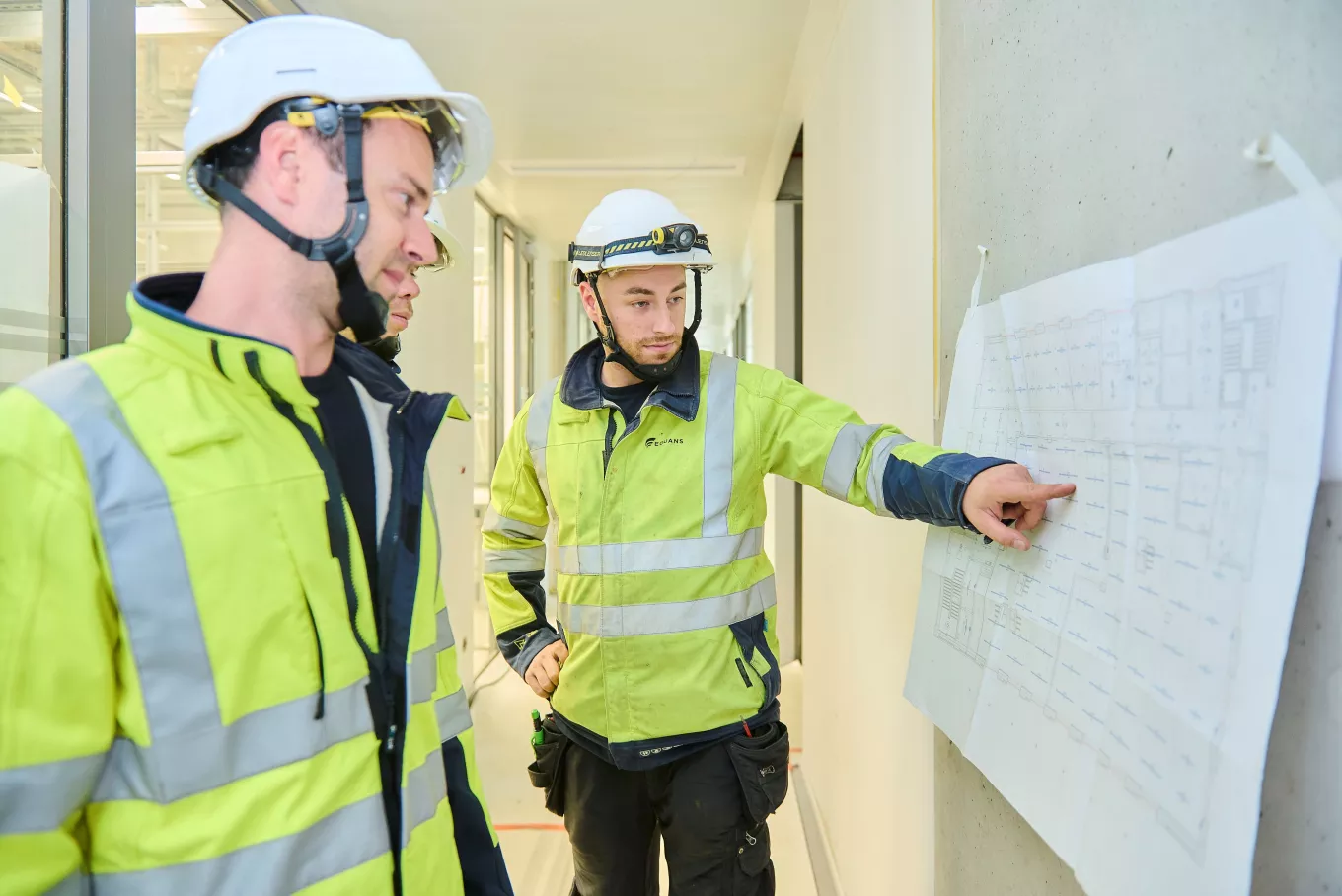 Collègues d'Equans qui travaille dans le bâtiment du labo de UA