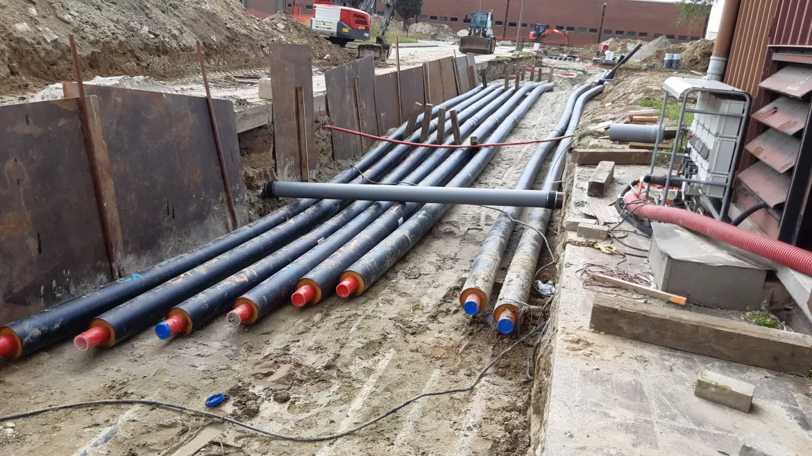 Equans - Nouveau reseau de chaleur souterrain quartier Majoor Housiau