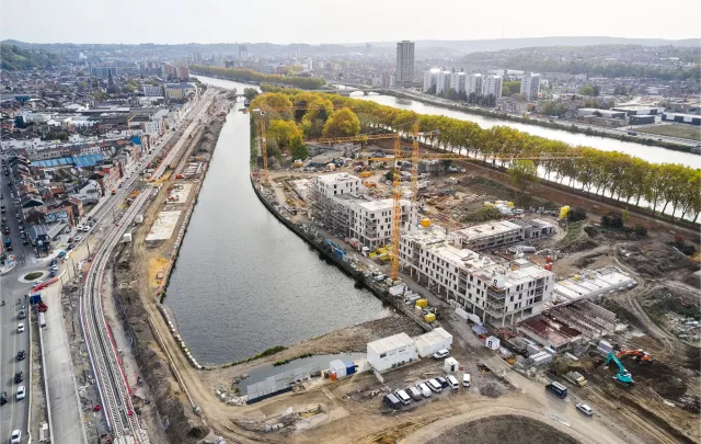 Eco-quartier de Rives Ardentes en construction