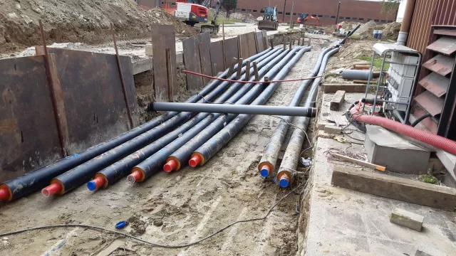 Equans - Nouveau reseau de chaleur souterrain quartier Majoor Housiau