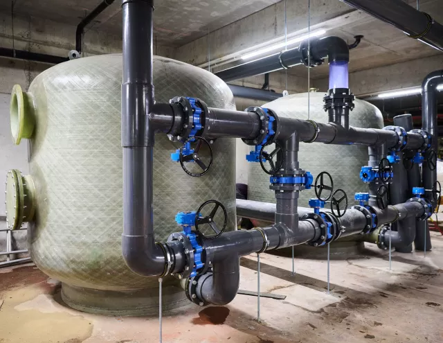 la chaufferie de la piscine de Zottegem